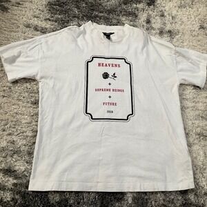 Forever 21 Graphic T-Shirt Heavens Supreme‎ Beings Future White Top